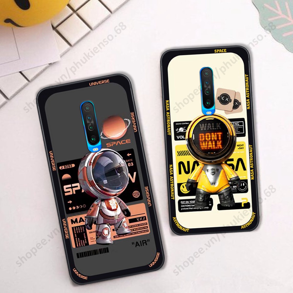 Ốp lưng Xiaomi Redmi K30 / Redmi K30 5G hình người máy, robot nasa đáng yêu dễ thương