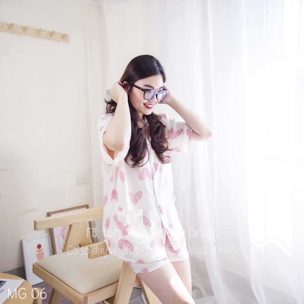 Đồ bộ pijama - bộ ngủ nữ lụa mango hàng thiết kế cao cấp chất siêu mát không nhăn mặc quần áo ngủ mặc ở nhà dễ thương | BigBuy360 - bigbuy360.vn