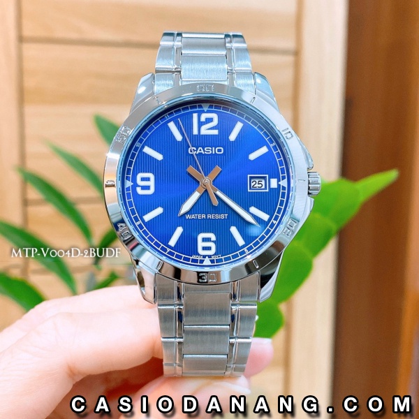 Đồng hồ nam dây kim loại Casio Standard chính hãng Anh Khuê MTP-V004D-2BUDF (41mm)