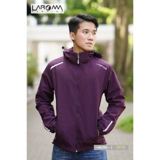 Áo gió nam Laroma 1 | Giữ ấm - Cản gió - Chống nước - Mũ rời - 2 lớp