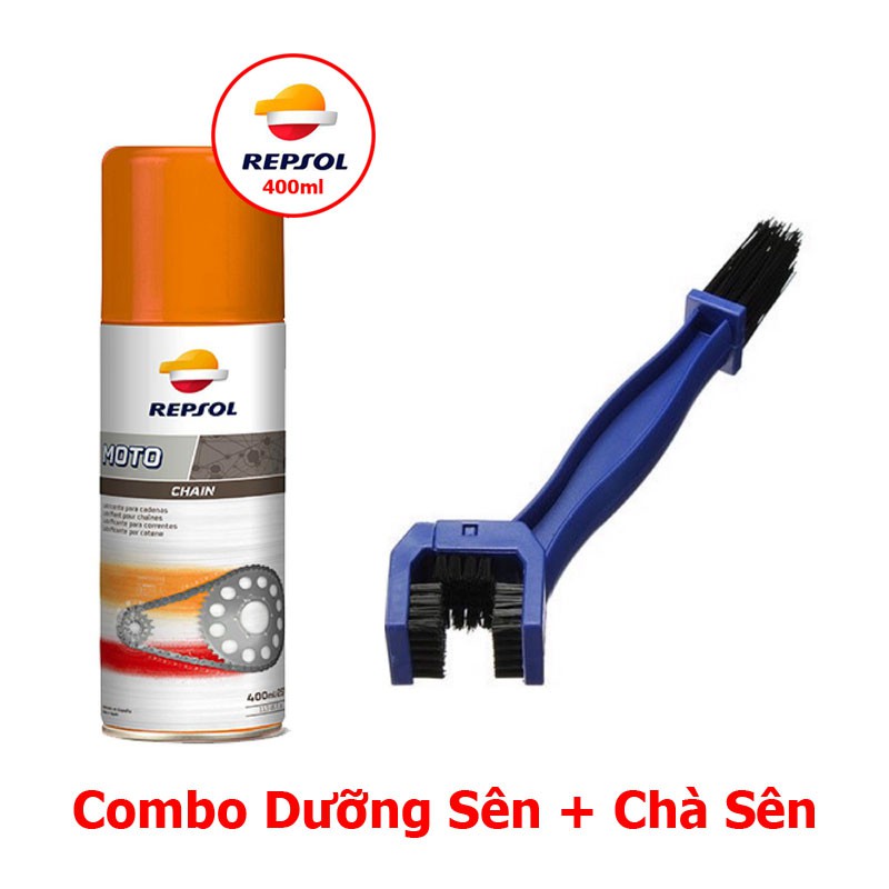 Chai Xịt Dưỡng Sên REPSOL Moto Chain 400ml