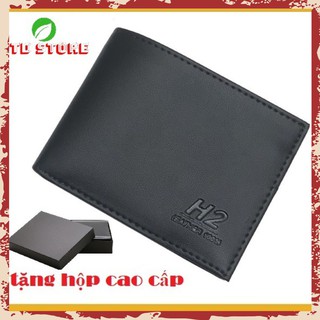 Ví nam đẹp tặng kèm hộp cao cấp | bóp nam da h2 mreudmun