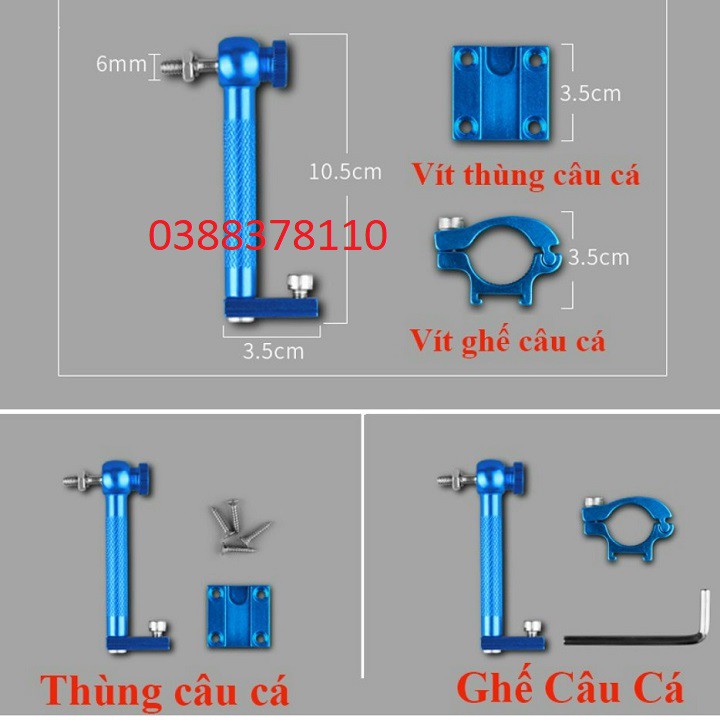 Pass Gắn Đèn Trợ Sáng, Pát Gắn Ghế - Gắn Thùng