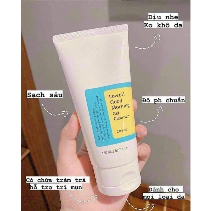 Sữa Rửa Mặt Cosrx Low PH Good Morning Gel Cleanser 150ml