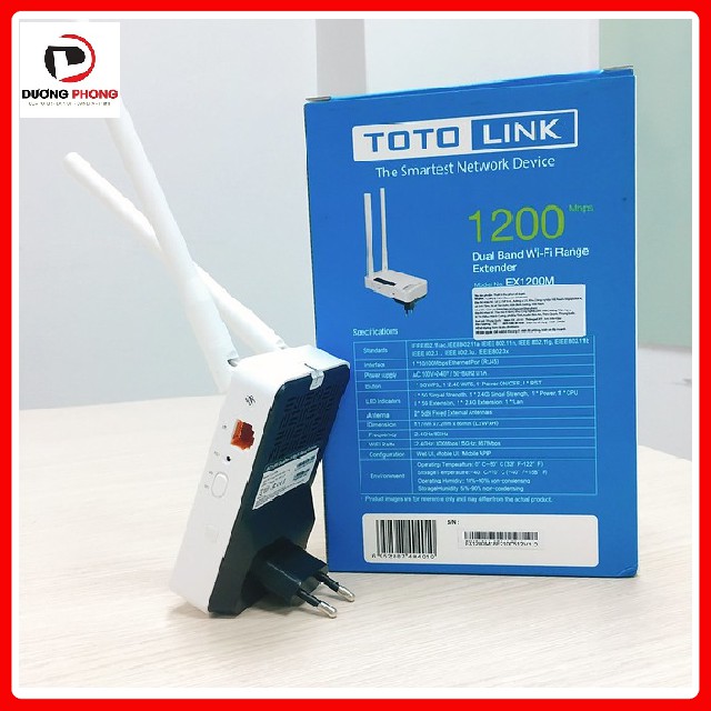 Kích sóng Wi-Fi Băng Tần Kép AC1200 Totolink EX1200M - BH24 Tháng Chính hãng | BigBuy360 - bigbuy360.vn