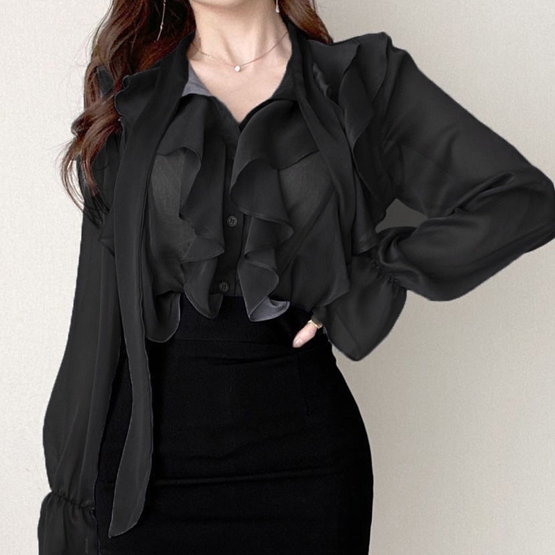 Áo sơ mi/Chân váy ôm IELGY thời trang thanh lịch cho nữ