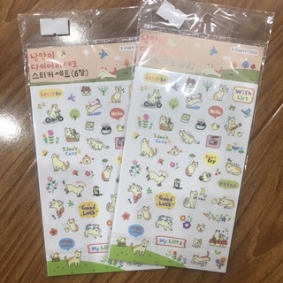 Sticker set 6 tấm các hình