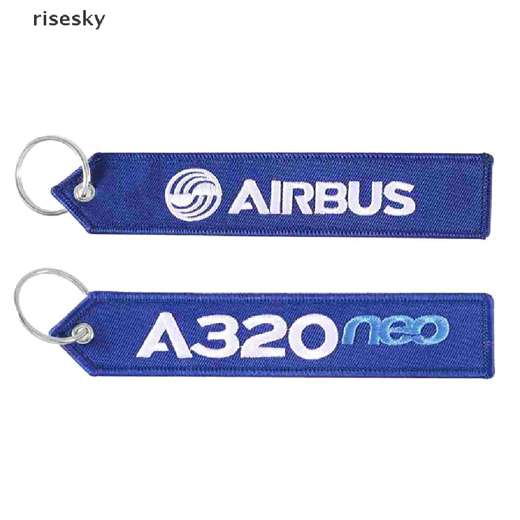 Móc Khóa Điện Thoại / Chìa Khóa Thêu Hình Máy Bay Airbus A320 ♨Trên đó