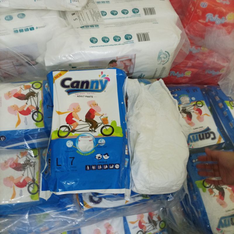 Bỉm quần Canny cao cấp (1 gói M8-L7 từ 40-75 kg) dành cho người già và phụ nữ sau sinh