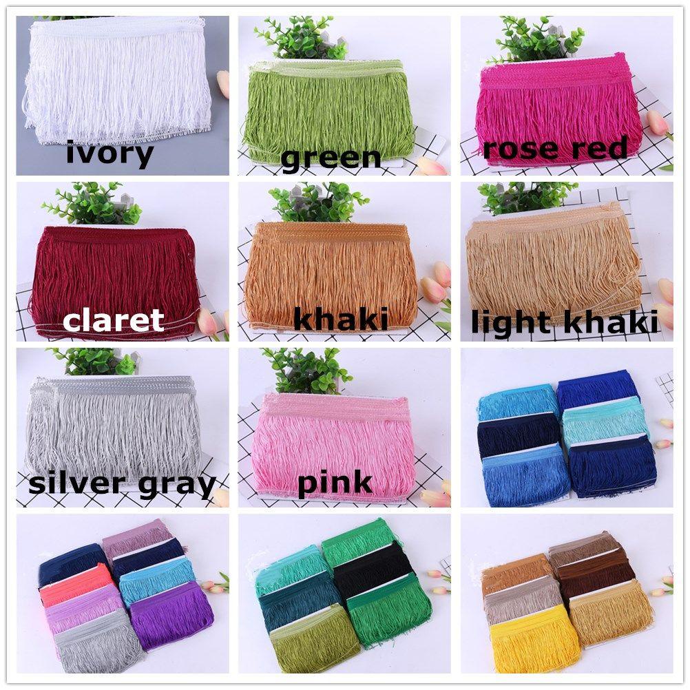 Cuộn dây tua rua nhiều màu sắc trang trí đầm/làm đồ thủ công DIY 10 yard