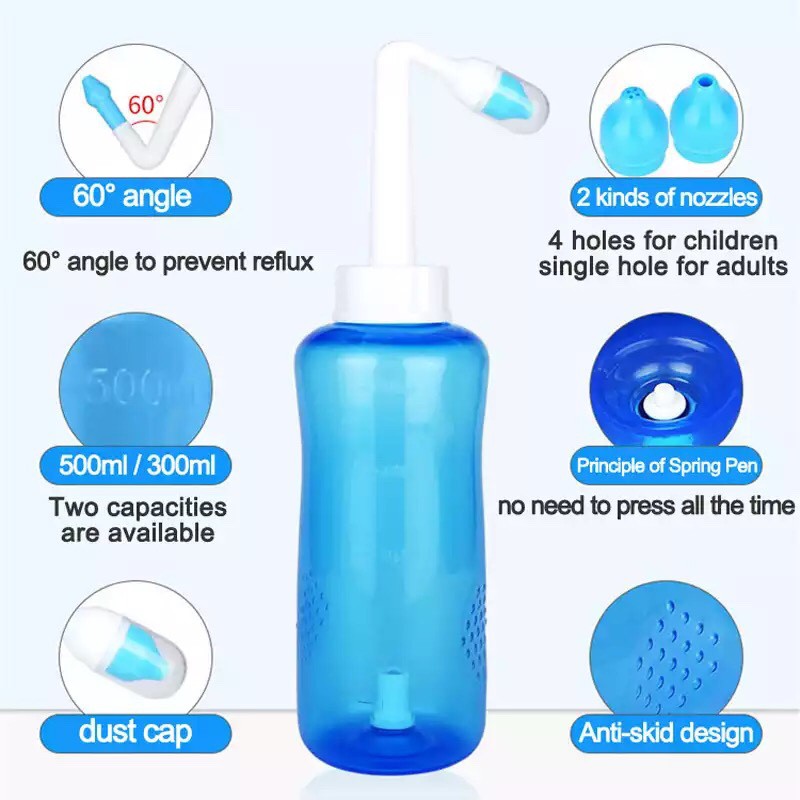 Bình Rửa Mũi ❤️FREESHIP WaterPulse - Thông sạch mũi ngăn ngừa viêm mũi viêm xoang