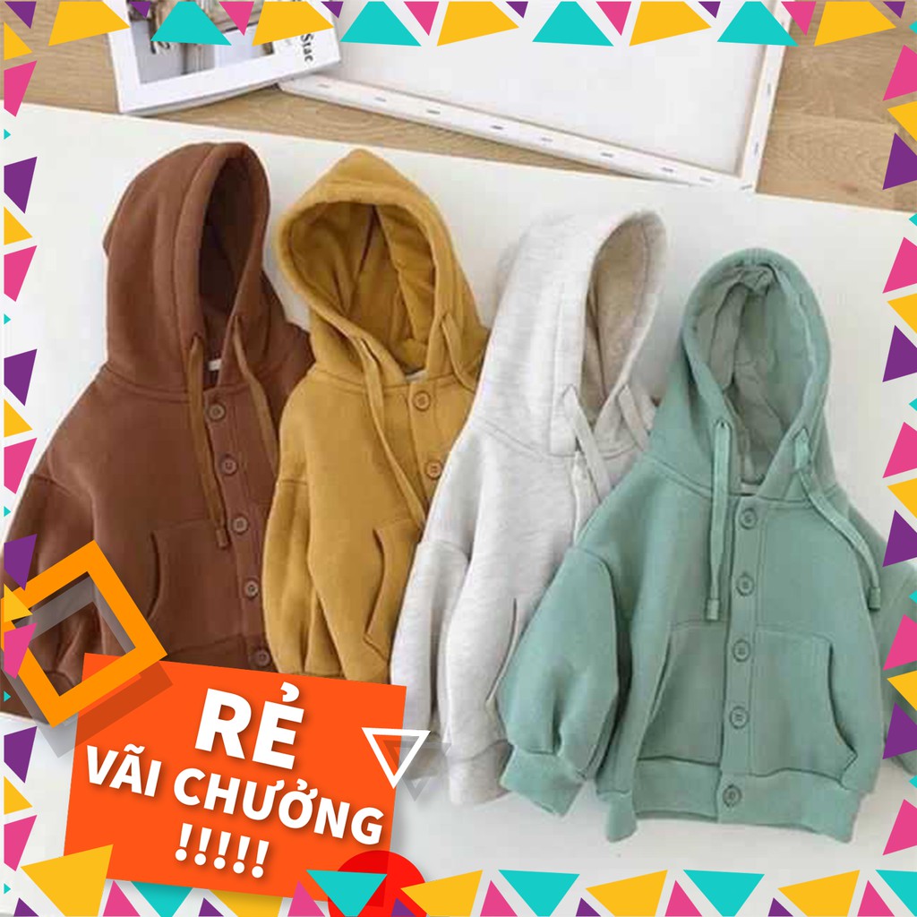 [Giảm 50%]Áo khoác nỉ cao cấp - xuất Hàn dành cho trẻ em (cả bé trai, bé gái từ 7kg - 25kg).