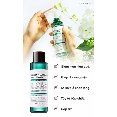 Nước hoa hồng Some By Mi Aha-Bha-Pha 30 Days Miracle Toner 150ml