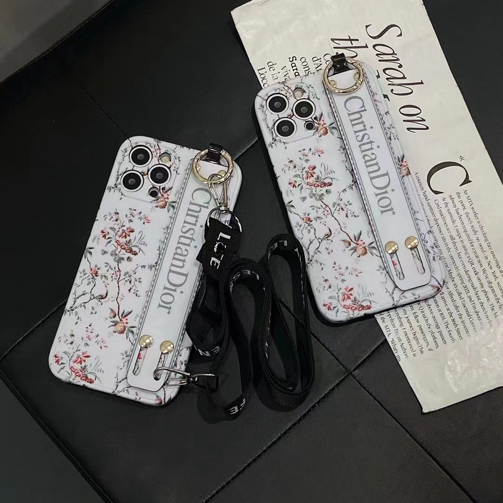 Dior Ốp Điện Thoại Họa Tiết Hoa Xinh Xắn Cho iphone 11 12 13 Pro Max 13pro iX XR Xs Max 7plus 8plus 12Pro 12 Pro Max