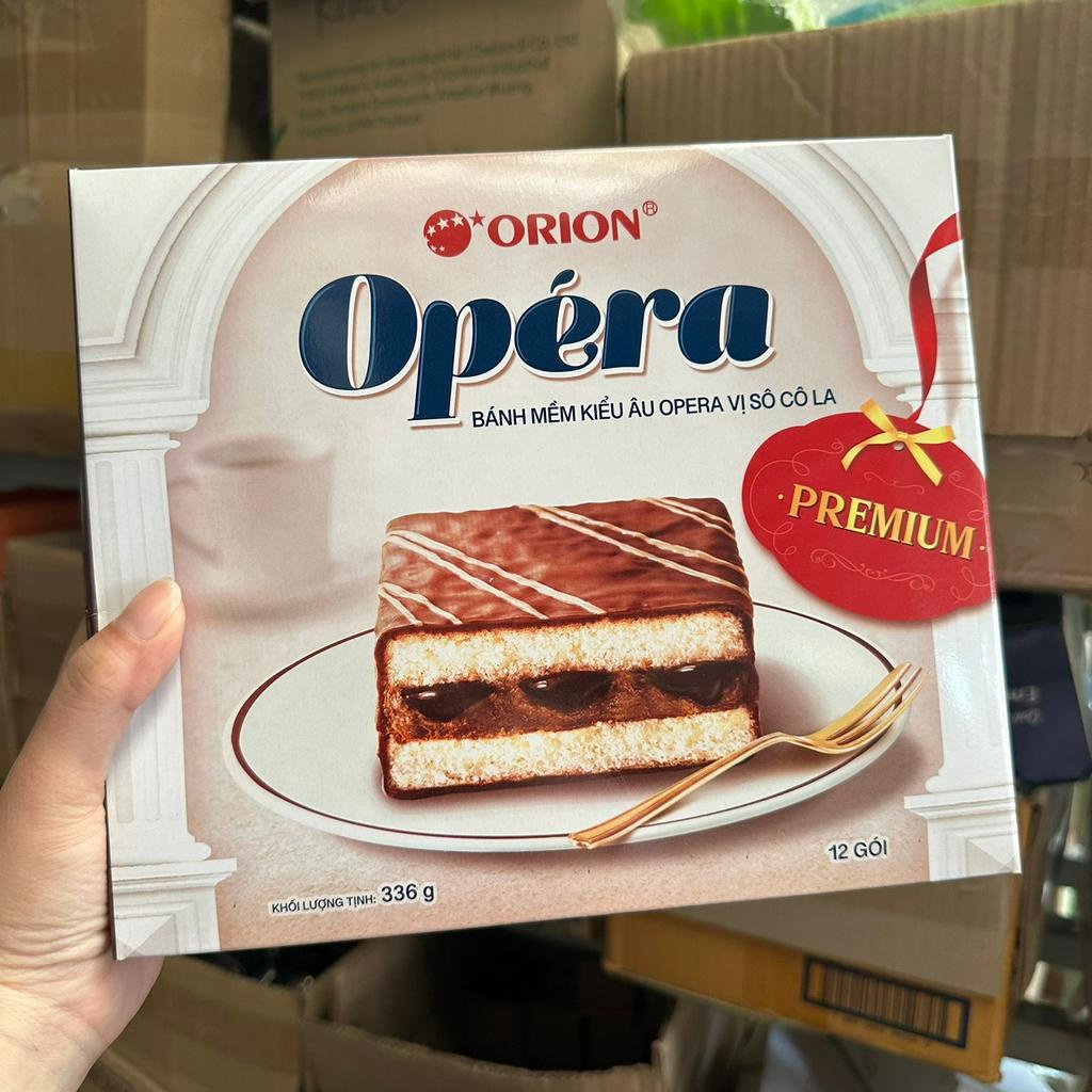 BÁNH MỀM KIỂU ÂU OPERA VỊ SOCOLA HỘP 336G (12 CHIẾC)/ BÁNH ORION OPERA