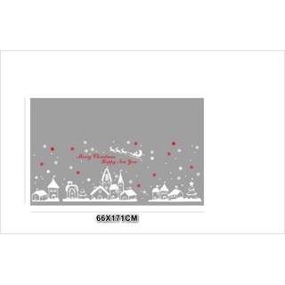 Decal trang trí Noel - Thành phố noel