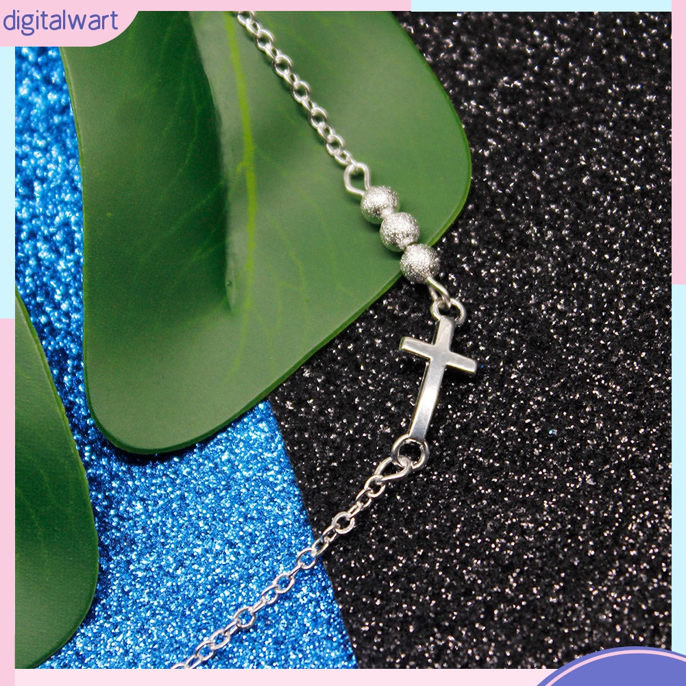 Vòng Tay Chuỗi Hạt Mặt Thánh Giá Thời Trang Cho Nữ