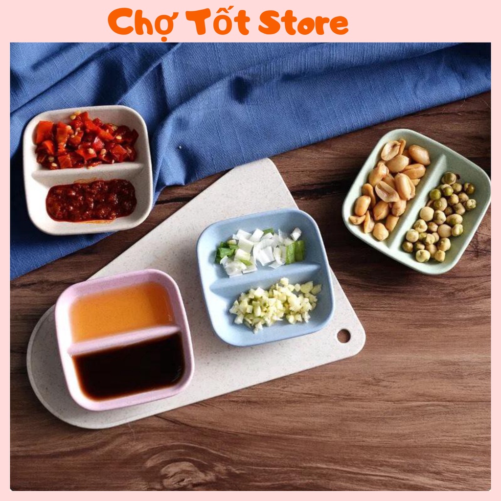 Đĩa Đựng Gia Vị 2 Ngăn Bằng Lúa Mạch Vrg1580 Chợ Tốt Store