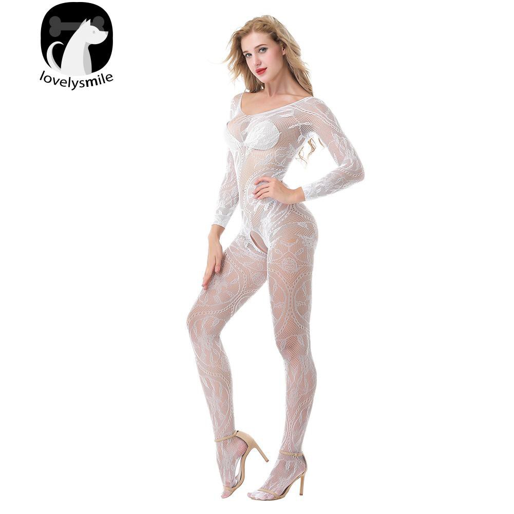 Bodysuit ren trễ vai xuyên thấu quầ không đáy | BigBuy360 - bigbuy360.vn