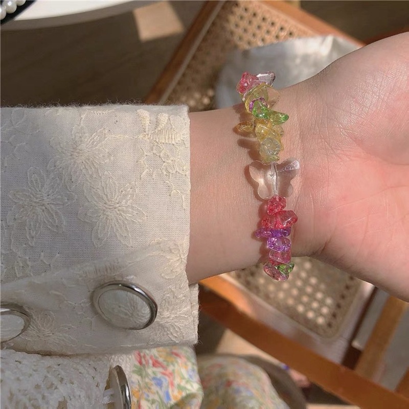 Vòng Tay Chuỗi Hạt Đá Tự Nhiên Nhiều Màu Sắc