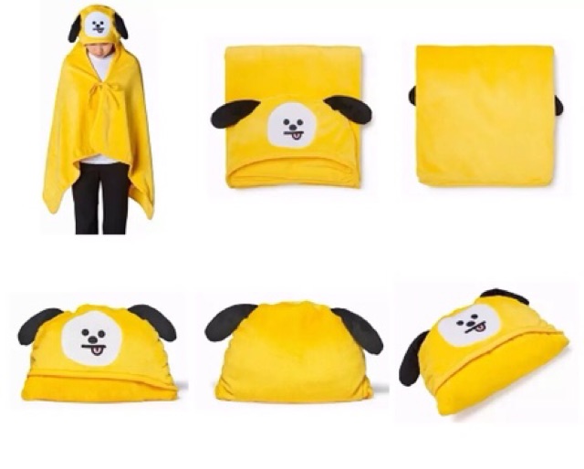 Khăn choàng kèm mũ đội BT21