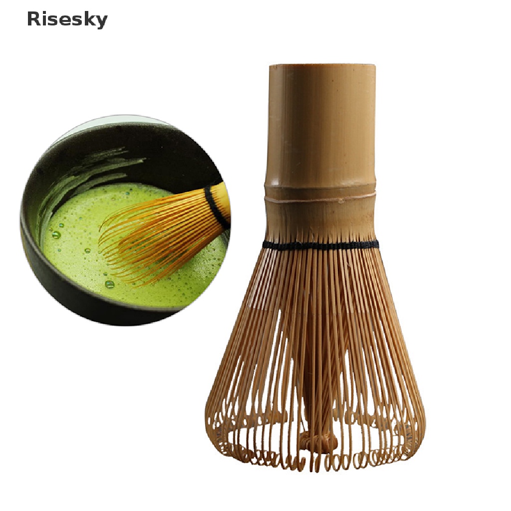 Dụng Cụ Khuấy Bột Trà Xanh 80 Cọ Bằng Tre
