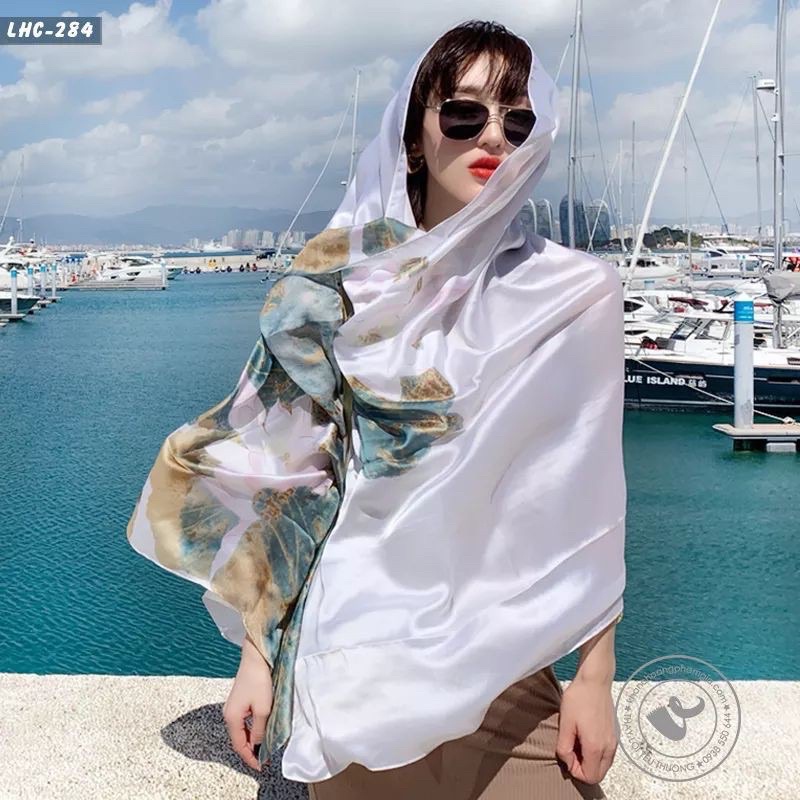 Khăn lụa Cao Cấp Sang Trọng Thanh Lịch Dành Cho Quý Cô