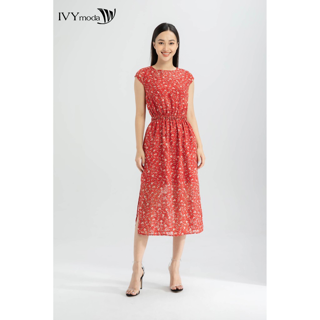 Đầm hoa nhí sát nách nữ IVY moda MS 41M6424