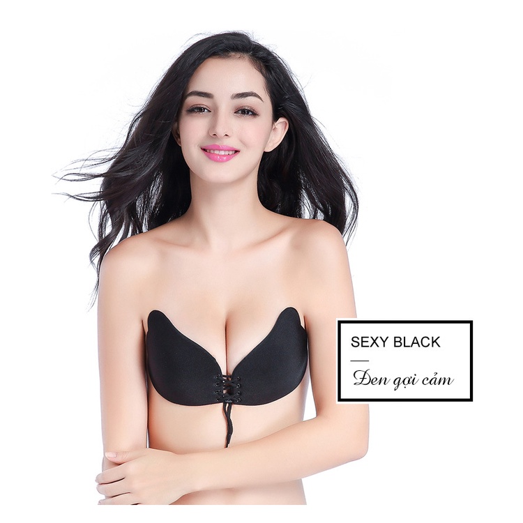 Áo dán ngực dây rút nâng ngực tạo khe , Miếng dán ngực cánh tiên siêu dính thiết kế thời trang mã PK-A04