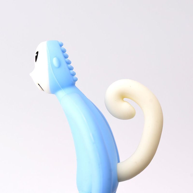 Đồ Chơi Gặm Nướu Bằng Silicone Không BPA Hình Chú Khỉ Dành Cho Em Bé