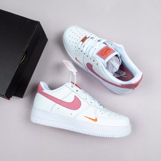 Giày sneaker nữ AF1 trắng vệt hồng cổ thấp, giày thể thao nữ AF1 trắng móc màu hồng hot tred 2023 đầy đủ box bill