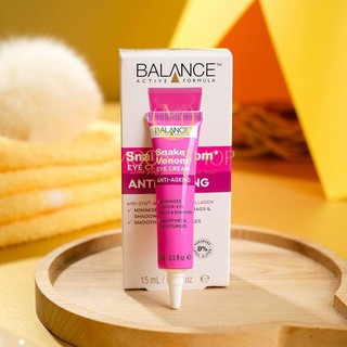 Kem Dưỡng Mắt Nọc Rắn Balance Active Formula Làm Giảm Quầng Thâm, Bọng Mắt 15ml Snake Venom Eye Cream