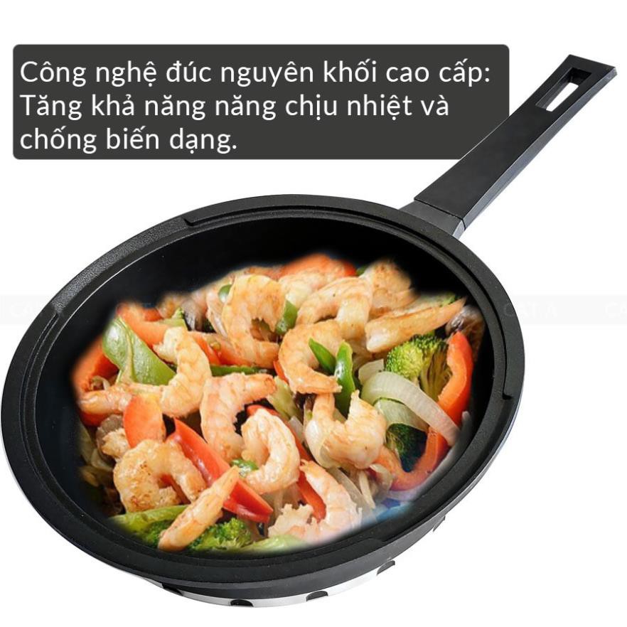 [24cm] Chảo chống dính đáy từ cao cấp Cát Á TFFP-509-24 - Hợp kim nhôm Có nắp đậy, tiện lợi, nhỏ gọn, độ bền cao, giá rẻ