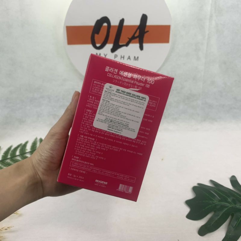 Bột Collagen Tươi Mugens Collagen Essential Powder Phục Hồi Tóc Nát Sun 1 Hộp 20 Gói X 03g - Mỹ Phẩm Ola