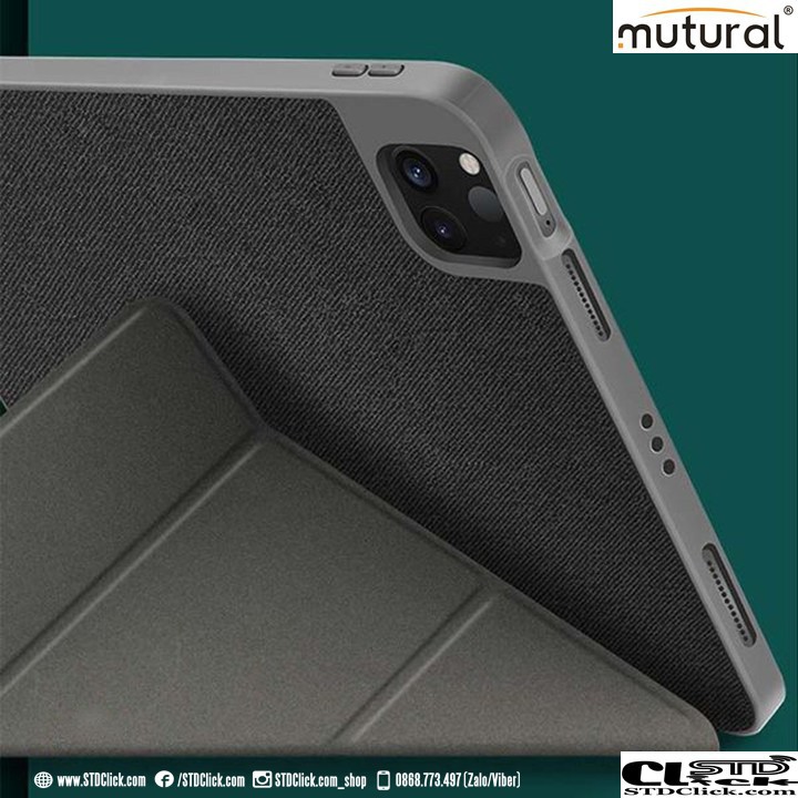 BAO DA IPAD AIR 5 - AIR 10.9 2022 - AIR 4 - AIR 10.9 2020 - PRO 11 2020 MUTURAL CÓ KHE BÚT CHÍNH HÃNG - HÀNG CHUẨN