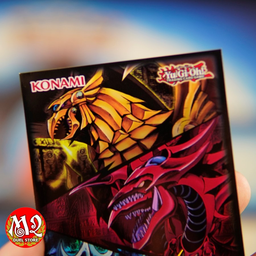 Bọc bài cho Yugioh KONAMI Egyptian God Slifer, Obelisk, &amp; Ra Card Sleeves - Kích thước 63 x 90 mm - Bán lẻ 5 10 15