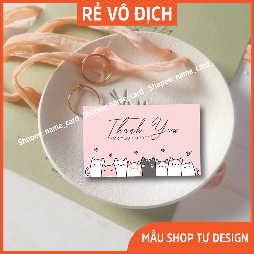 thiệp cảm ơn khách hàng card visit name card giá rẻ đẹp