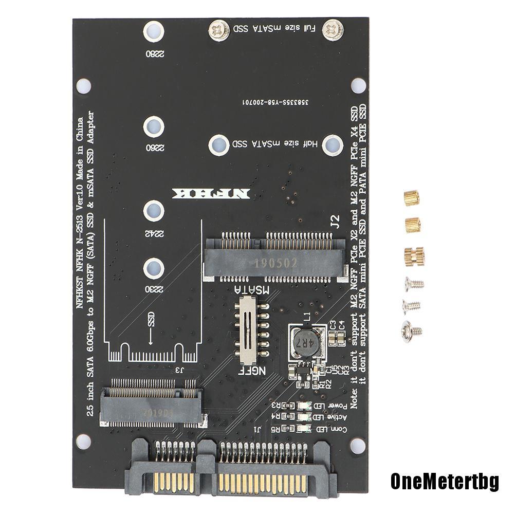 Bộ Chuyển Đổi 2 Trong 1 Từ M.2 Ngff Msata Ssd Sang Sata 3.0 Cho Pc / Laptop