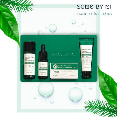 BỘ DƯỠNG DA GIẢM MỤN SOME BY MI  AHA- BHA-PHA 30 DAYS MIRACLE SIZE MINI SET (4 SẢN PHẨM)