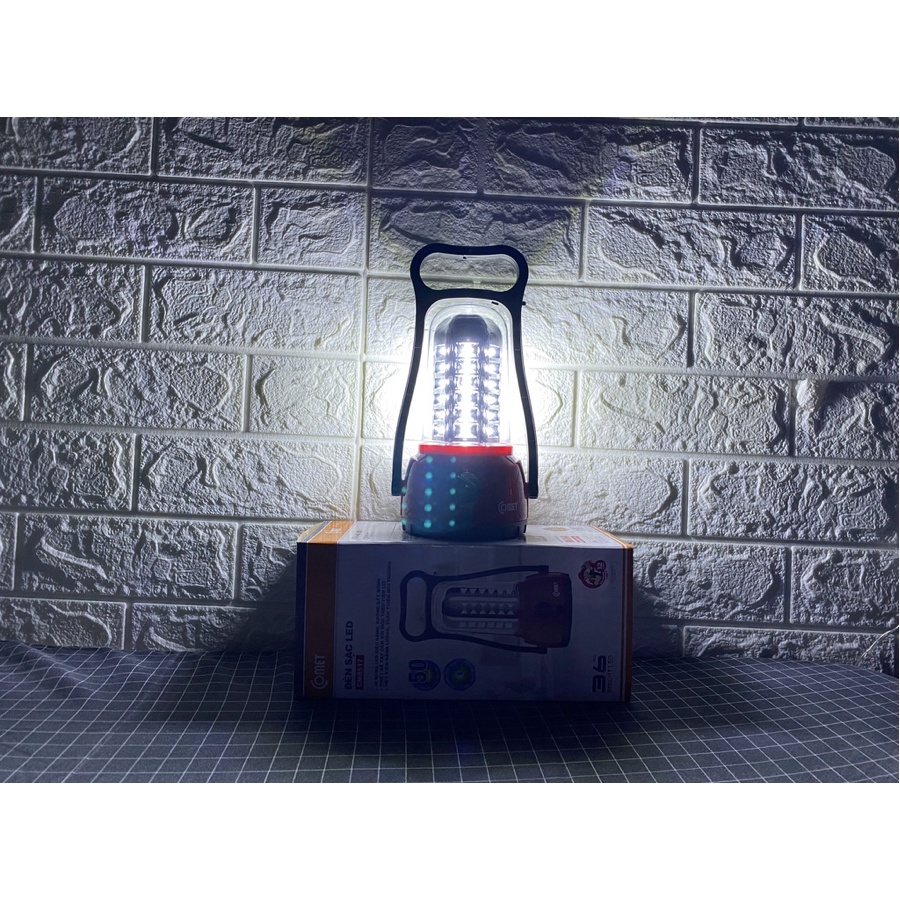 Đèn Sạc Led Comet CM8517 3.6W xoay 180 độ, có tay cầm, móc treo, điều chỉnh độ sáng