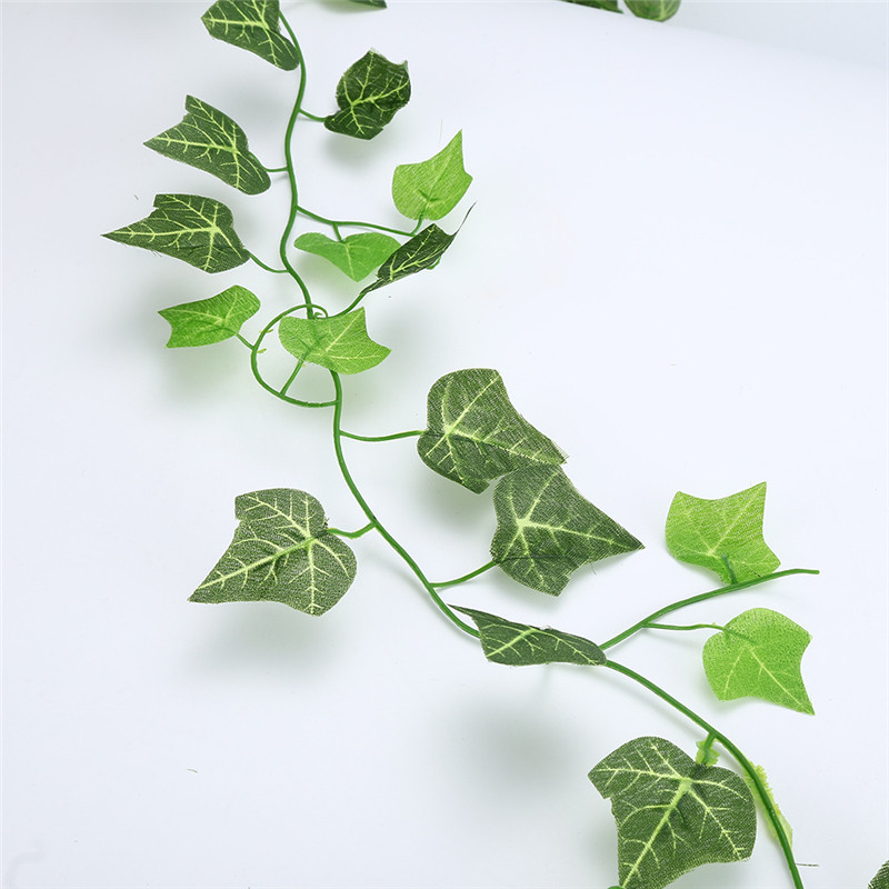 210CM Long artificial plant green lvy leaves/Hanging ivy leaf plants vines/DIY Plant for home garden party decor