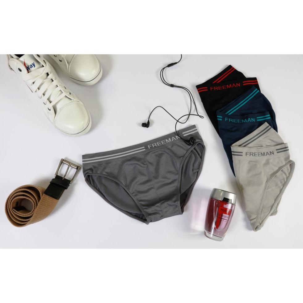 Combo 3 quần lót nam Brief Seamless Freeman 6017