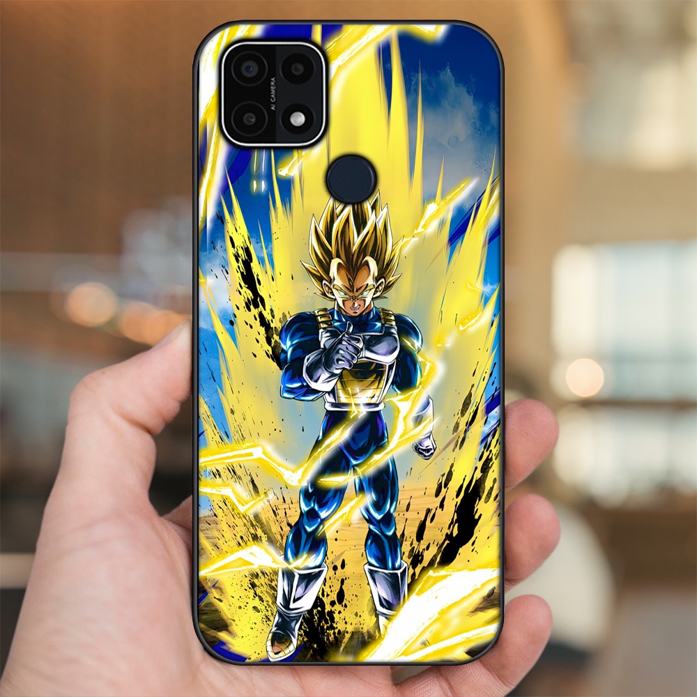Ốp lưng Oppo A15, A15s viền đen in hình Vegeta Dragon Ball