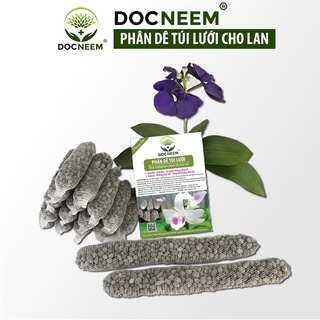 Phân dê túi lưới DOCNEEM đã qua xử lý, hữu cơ tan chậm chuyên cho hoa lan, cây cảnh, túi lưới dài 10 cm