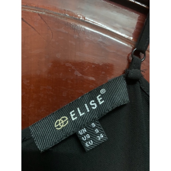Đầm voan đen Elise size S 2 lớp