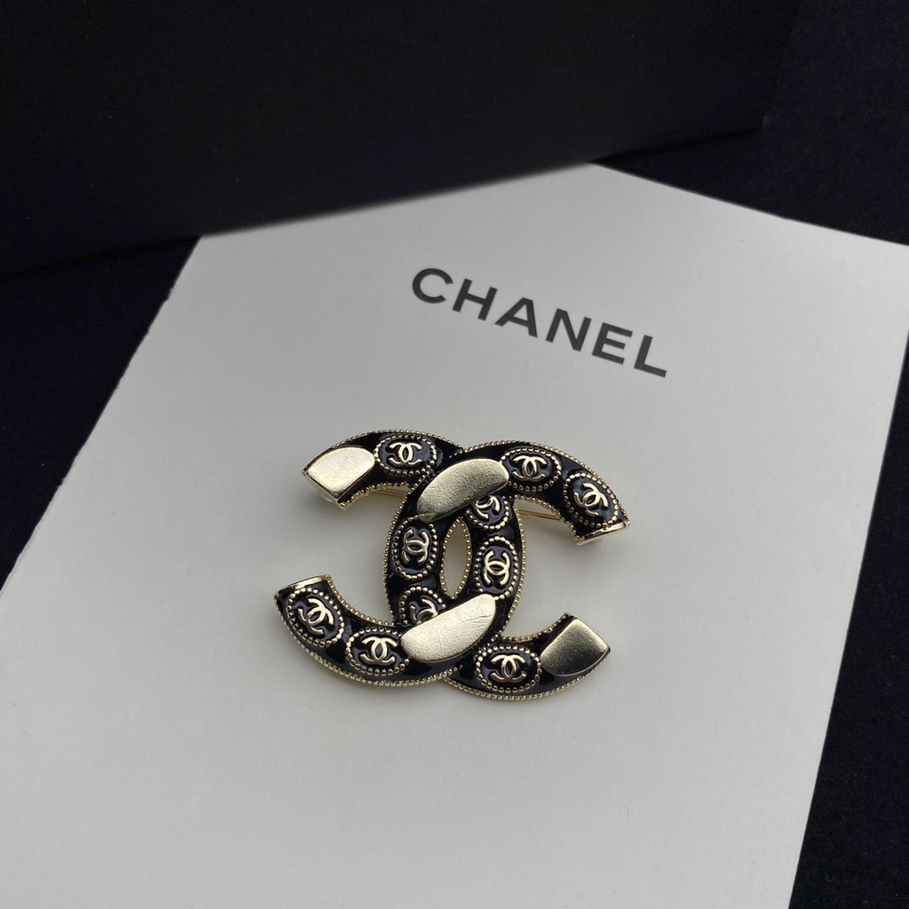 Ghim cài áo mạ bạc 925 hình chữ C đôi thời trang năm 2021