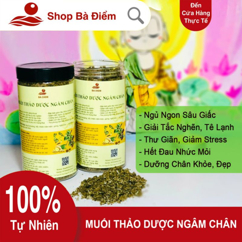 Muối Ngâm Chân Thảo Dược (900gr) | Dành Cho Mọi Người | Giảm Đau Nhức, Tê Lạnh, Giúp Ngủ Ngon và Sâu Giấc - Shop Bà Điểm