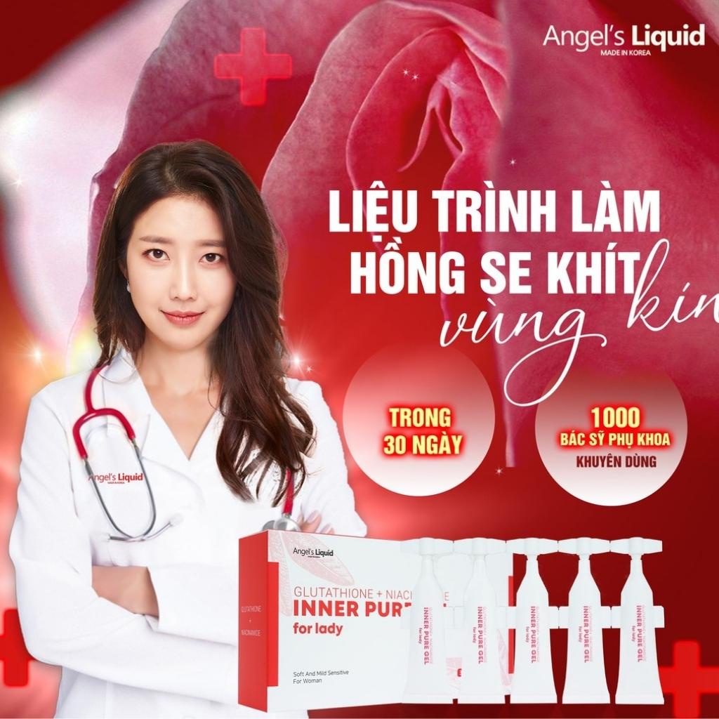 Tinh Chất Làm Hồng, Se Khít Vùng Kín Angel's Liquid Glutathione Plus Niacinamide Inner Pure Gel 3 Set - [CÓ CHE TÊN SP]