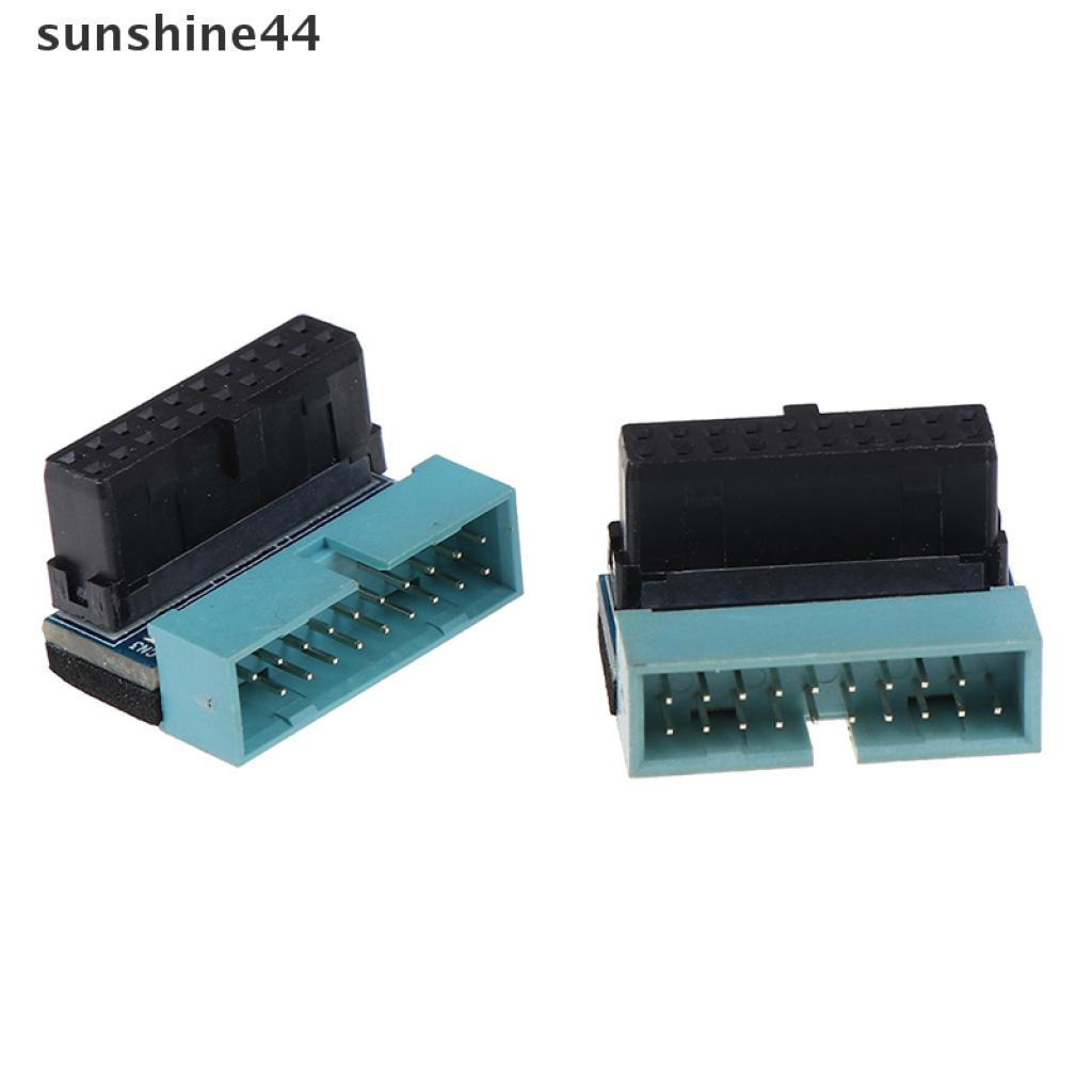 1 Bộ Chuyển Đổi Mở Rộng Usb 3.0 Male Sang Female Góc 90 Độ 20pin | BigBuy360 - bigbuy360.vn