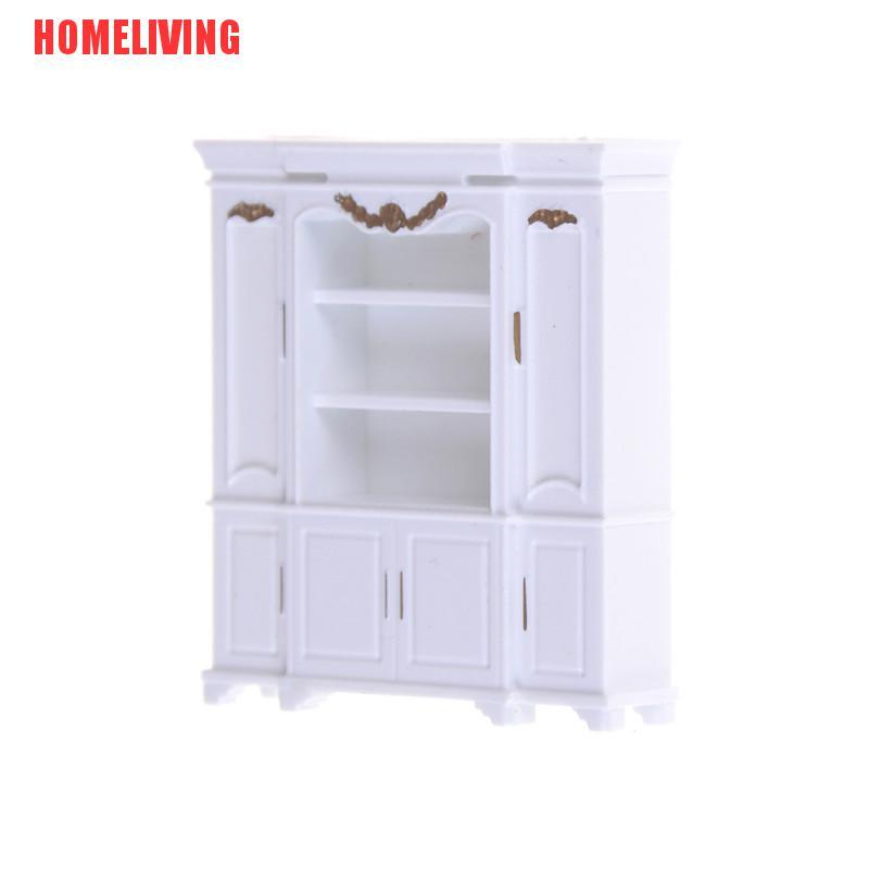 Mô Hình Kệ Sách / Nội Thất Màu Vàng Dùng Trang Trí Nhà Búp Bê